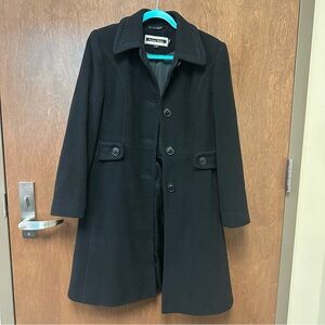 Vintage Kristen Blake Wool Coat Women’s 10 black chic classic